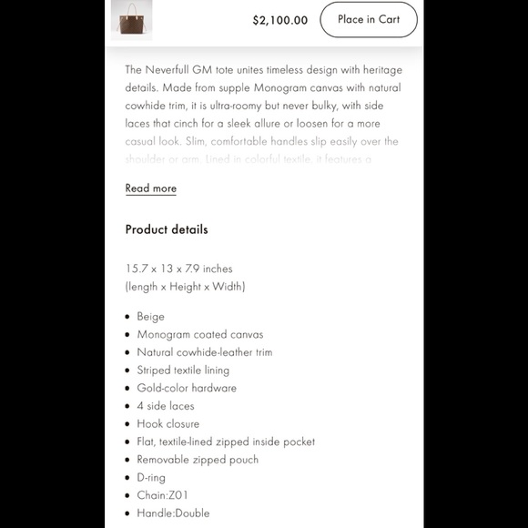 Luis Vuitton Neverfull GM tote - Picture 2 of 2